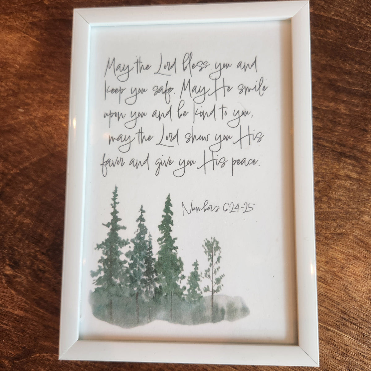 Framed Print - Numbers 6:24-25 - 4x6