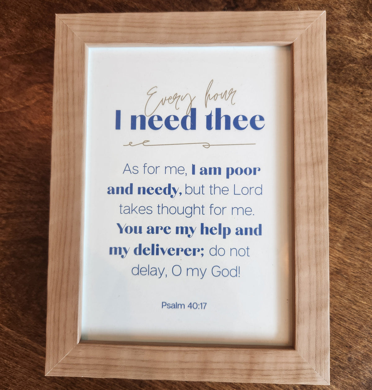 Framed Print - Every Hour - 5x7