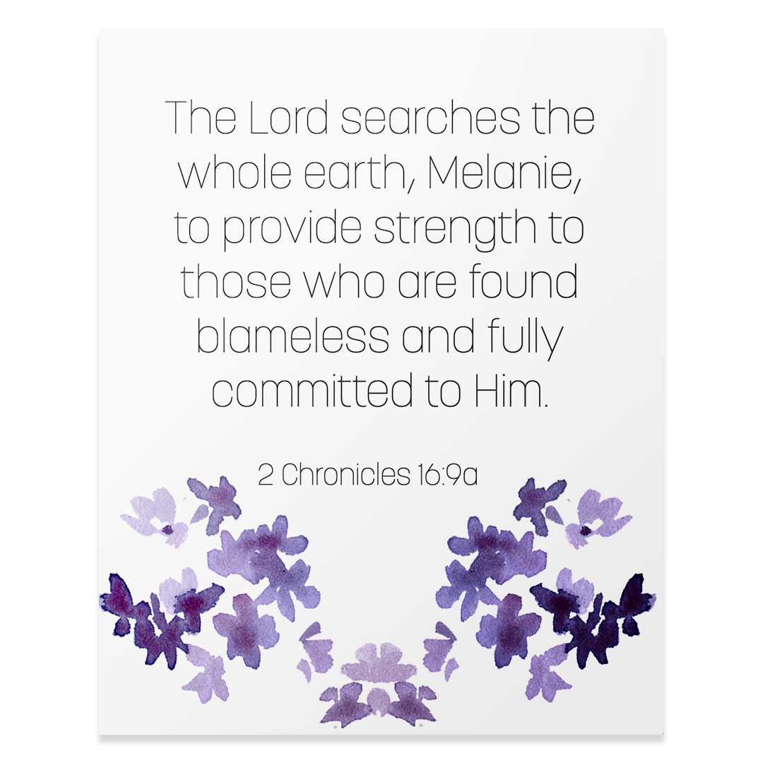 2 Chronicles 16:9a - Print