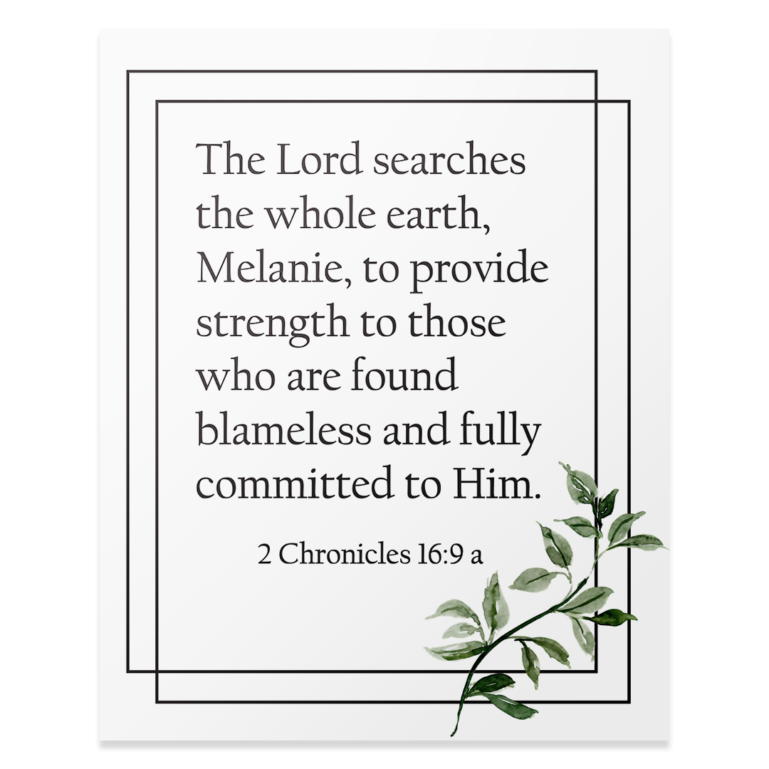2 Chronicles 16:9a - Print