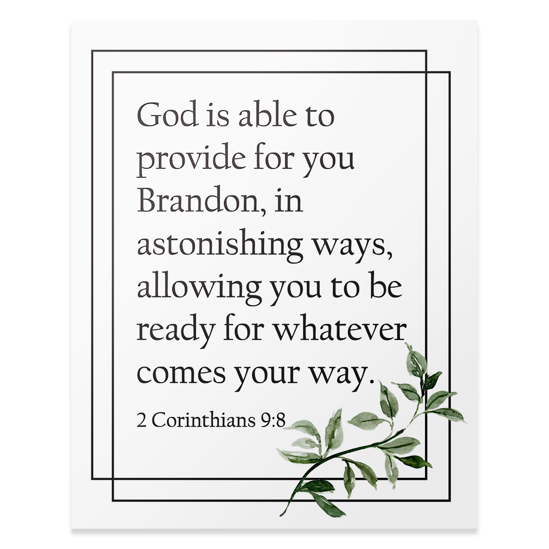 2 Corinthians 9:8 - Print