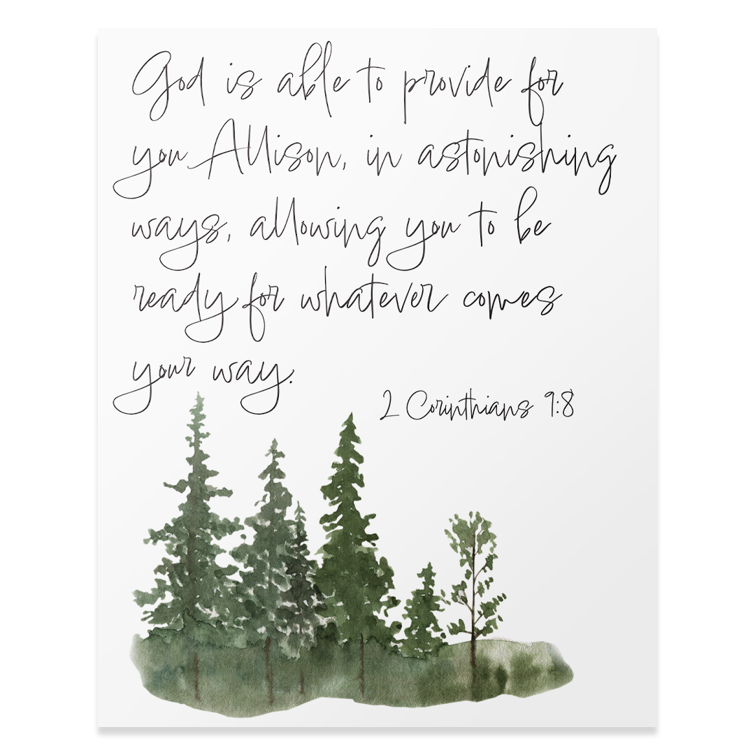 2 Corinthians 9:8 - Print