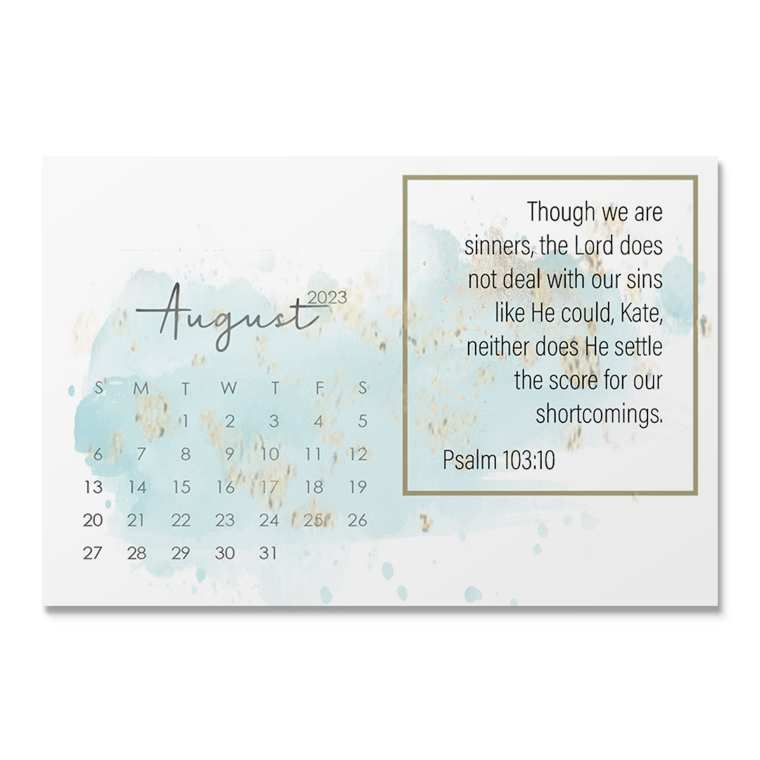 Calendar - Trust in His Faithfulness