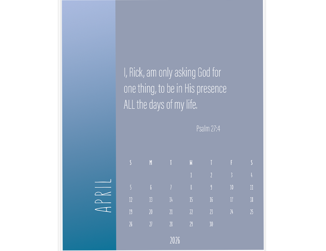 My ALL in ALL - 2026 Calendar