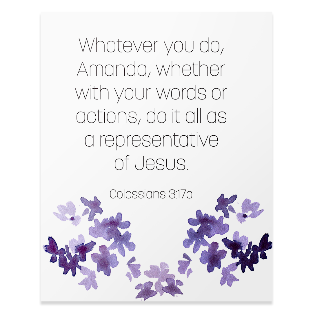 Colossians 3:17a - Print