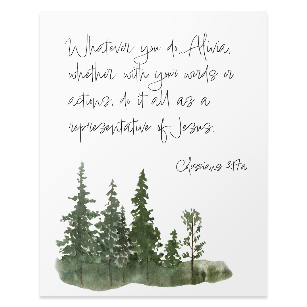 Colossians 3:17a - Print
