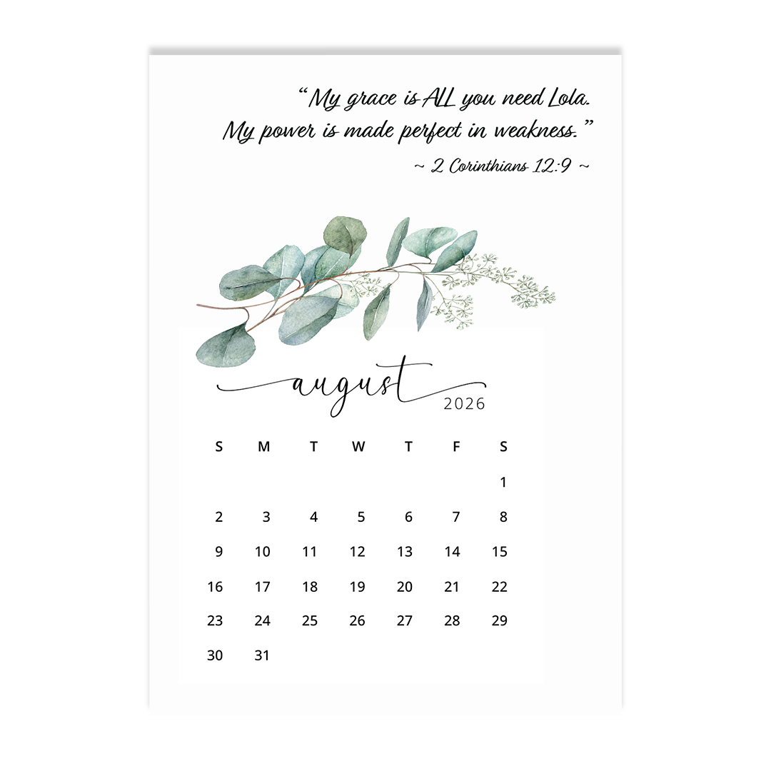My ALL in ALL - 2026 Calendar
