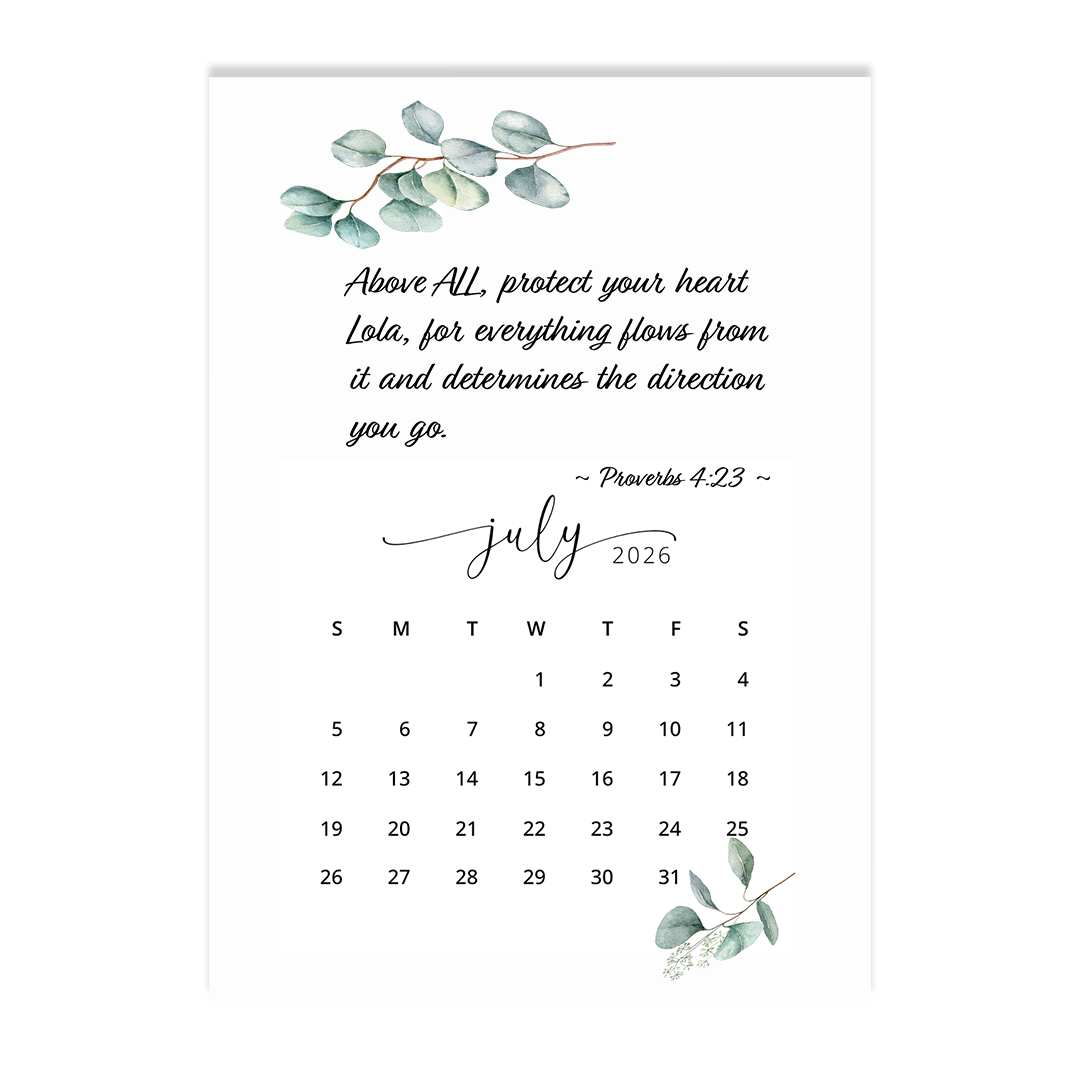 My ALL in ALL - 2026 Calendar