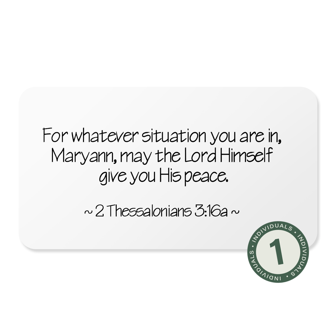 He Cares for You (For Individuals)