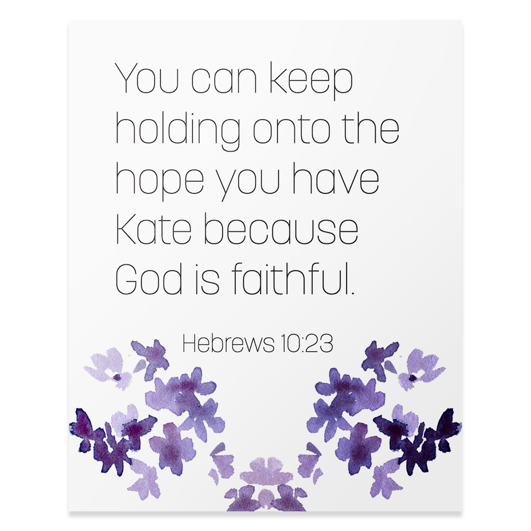 Hebrews 10:23 - Print