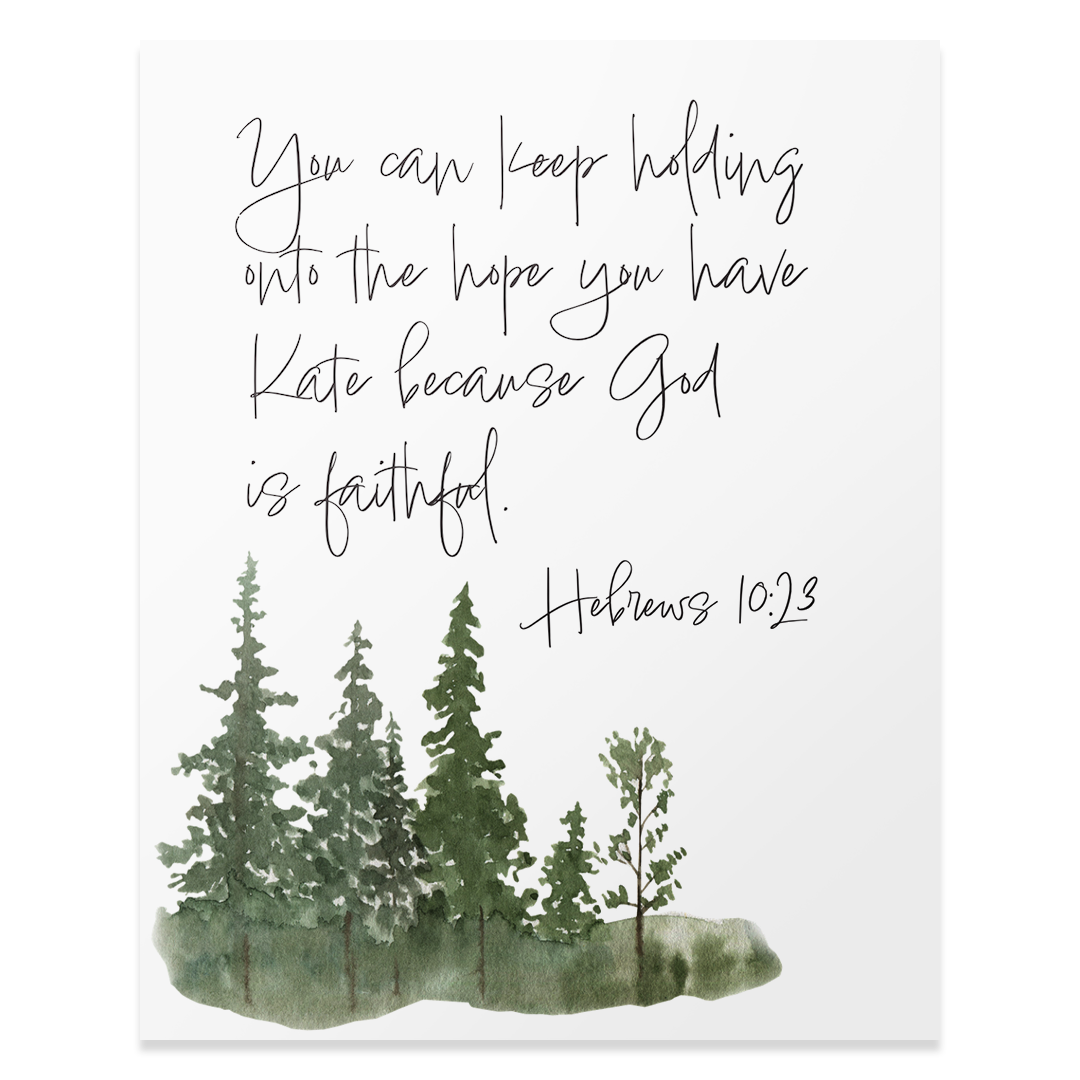 Hebrews 10:23 - Print