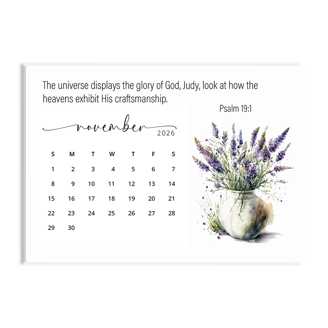 Behold! A Year Living in AWE of GOD - 2026 Calendar