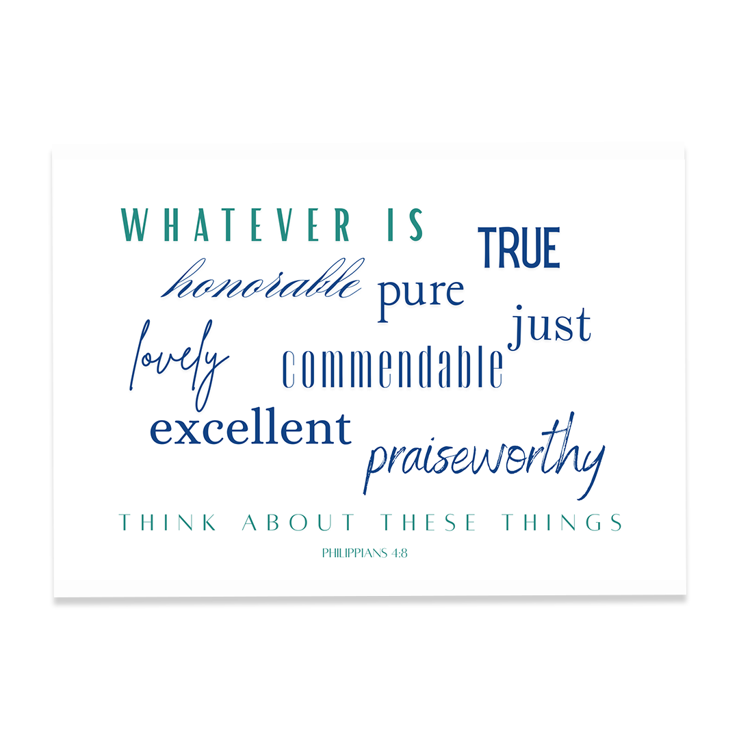 Philippians 4:8 - Print