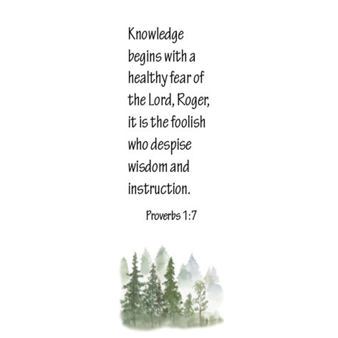 Proverbs 1:7 Bookmarks (Set of 4)