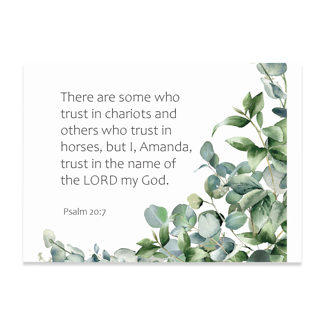 Psalm 20:7 - Print