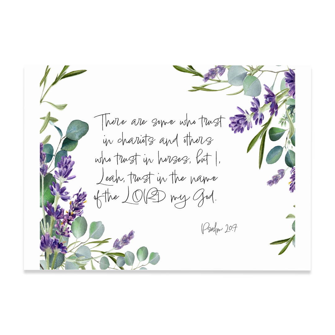 Psalm 20:7 - Print