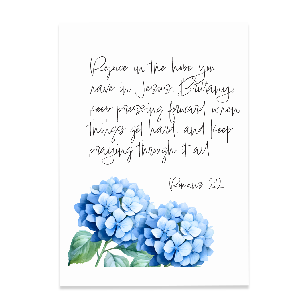 Romans 12:12 - Print