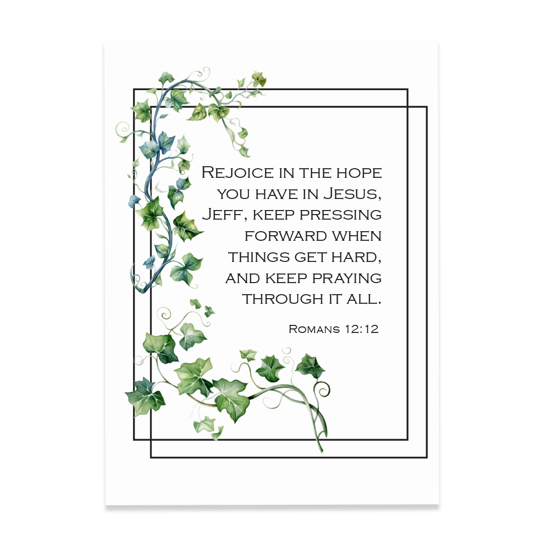 Romans 12:12 - Print