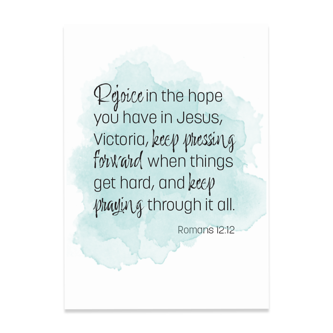 Romans 12:12 - Print