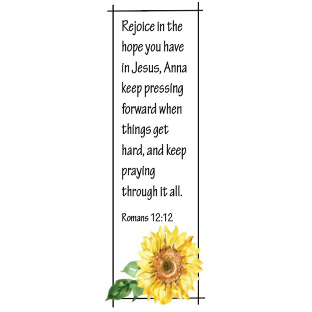 Romans 12:12 Bookmarks (Set of 4)