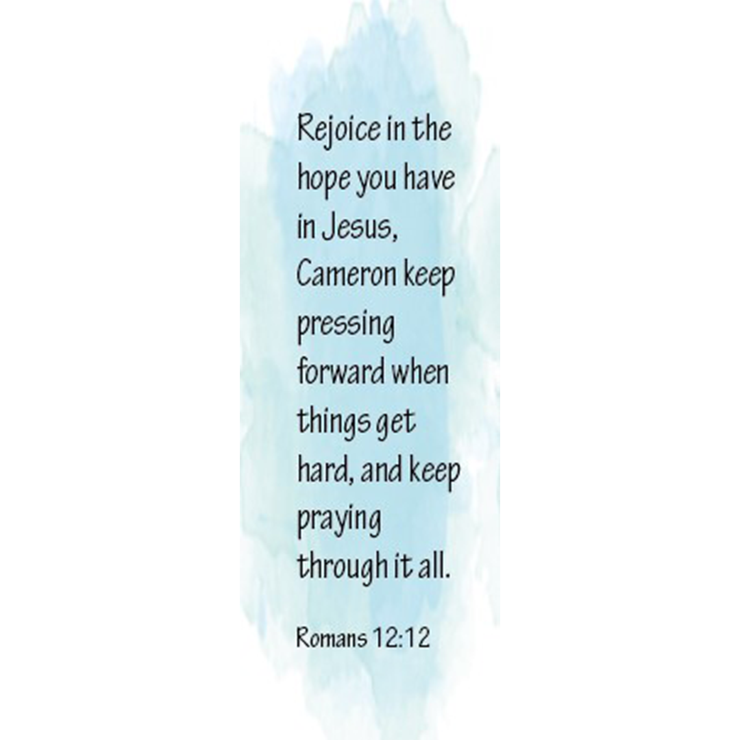 Romans 12:12 Bookmarks (Set of 4)