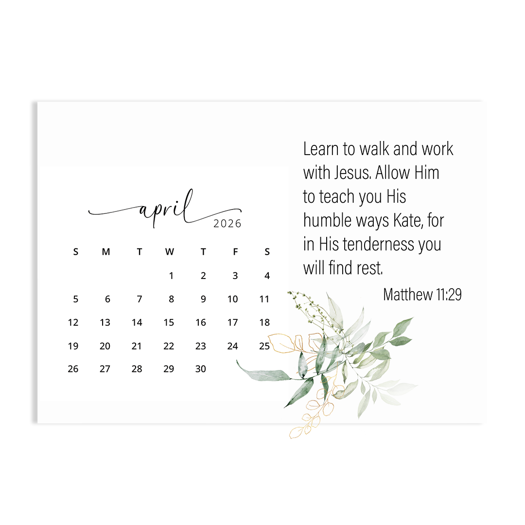 Rest in His Grace - 2026 Calendar
