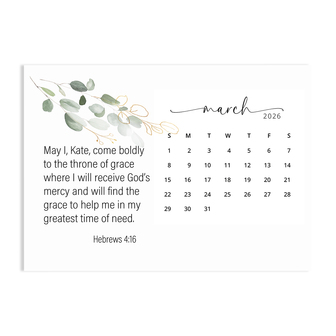 Rest in His Grace - 2026 Calendar