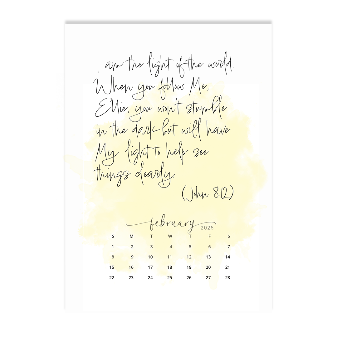 The Words of Jesus - 2026 Calendar