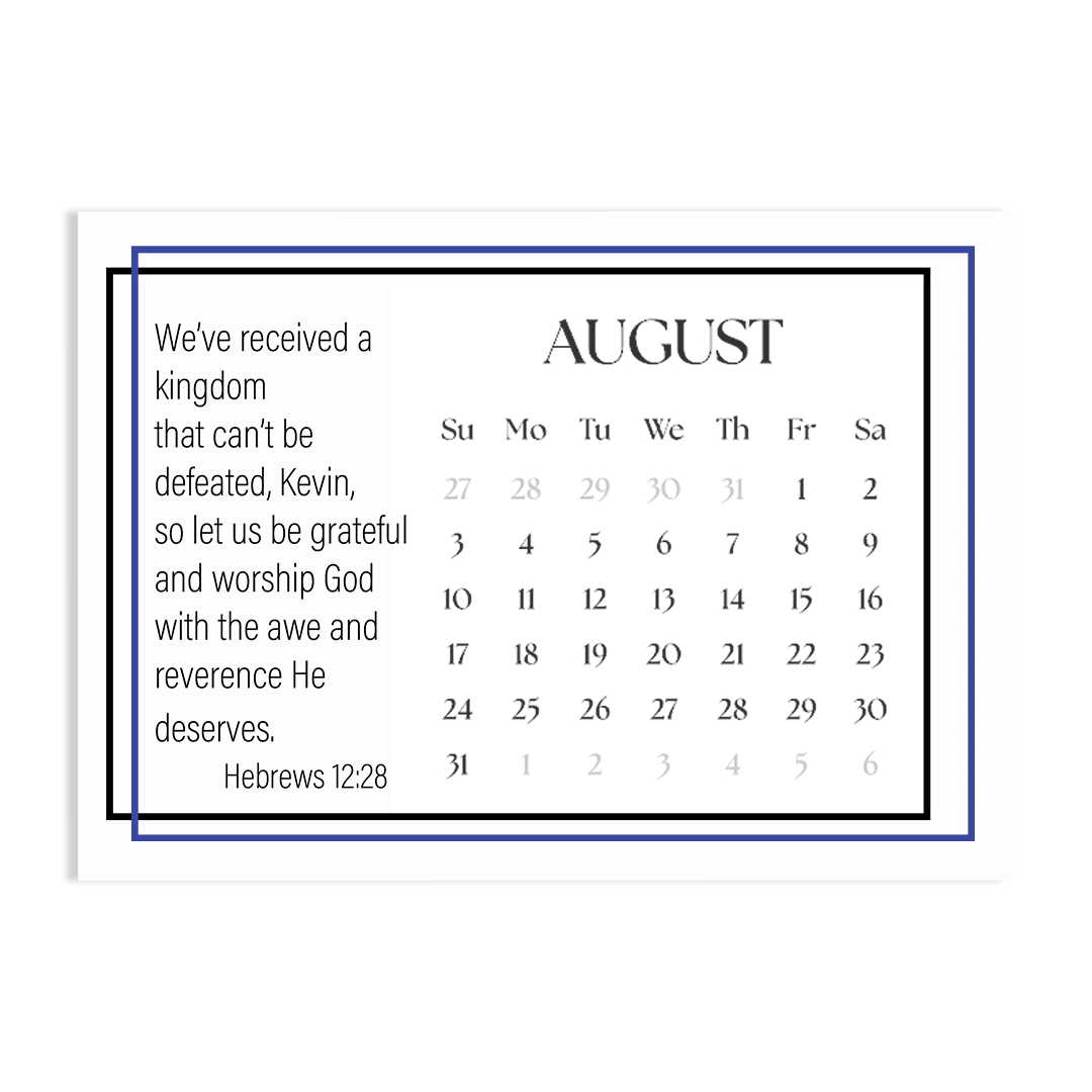 Behold! A Year Living in AWE of GOD - 2025 Calendar