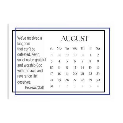 Behold! A Year Living in AWE of GOD - 2025 Calendar