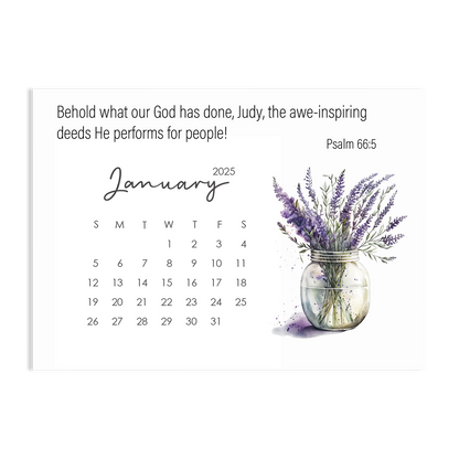 Behold! A Year Living in AWE of GOD - 2025 Calendar