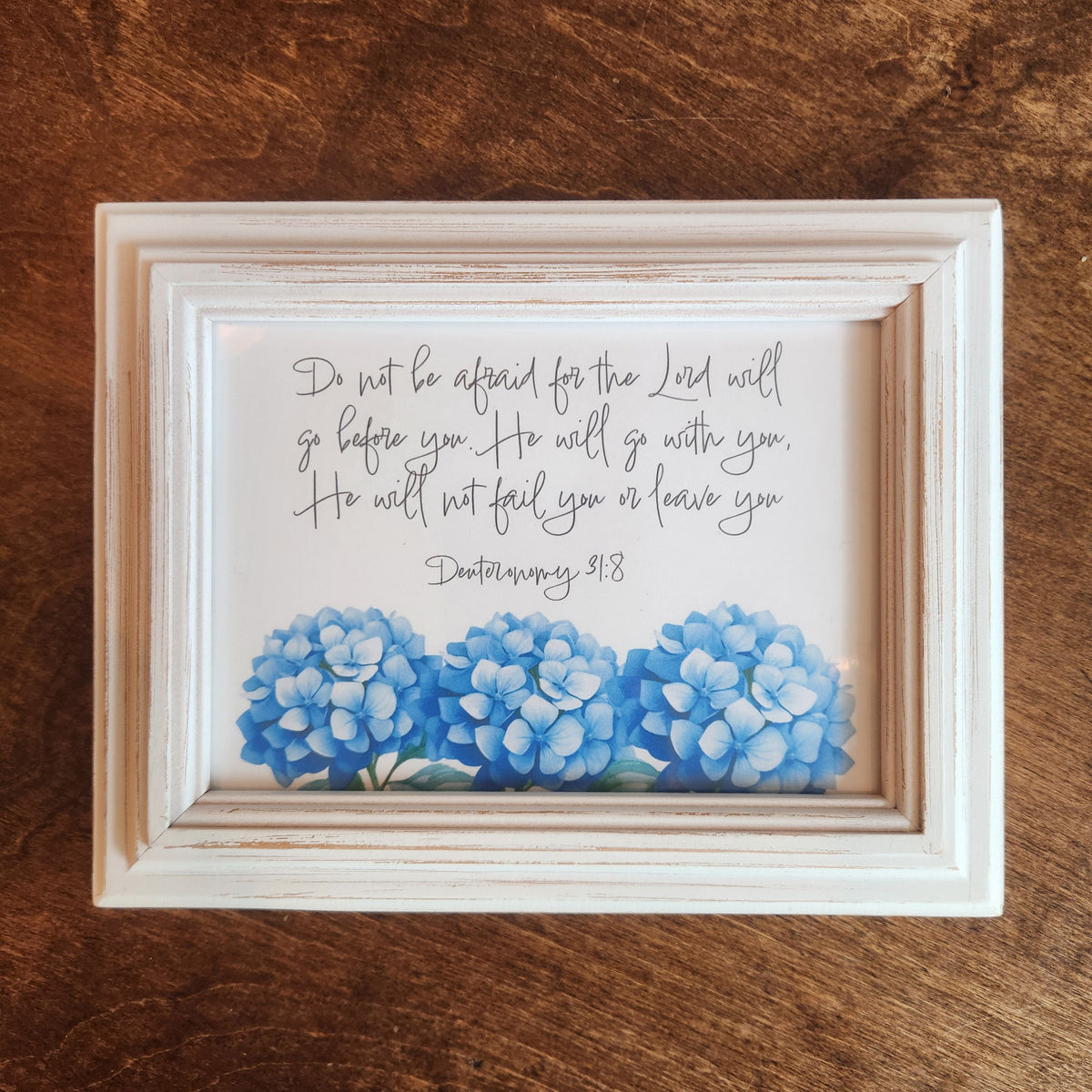 Framed Print - Deuteronomy 31:8 - 5x7