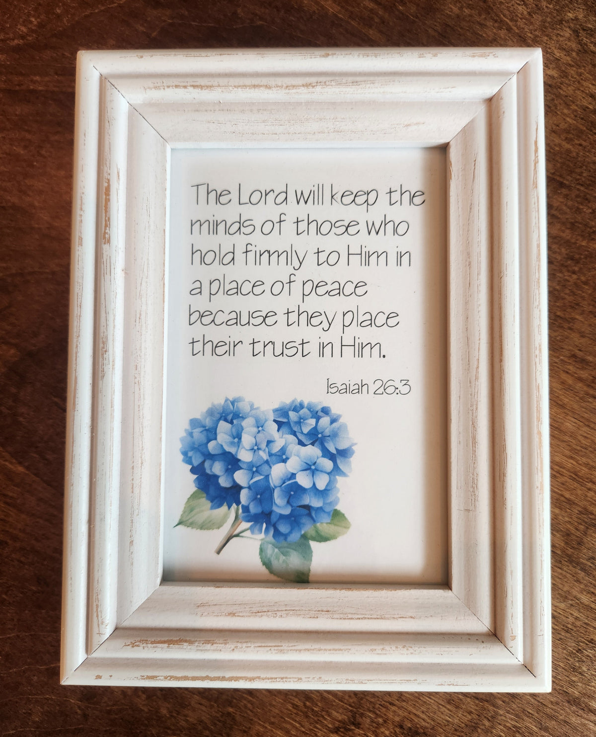Framed Print - Isaiah 26:3 - 4x6