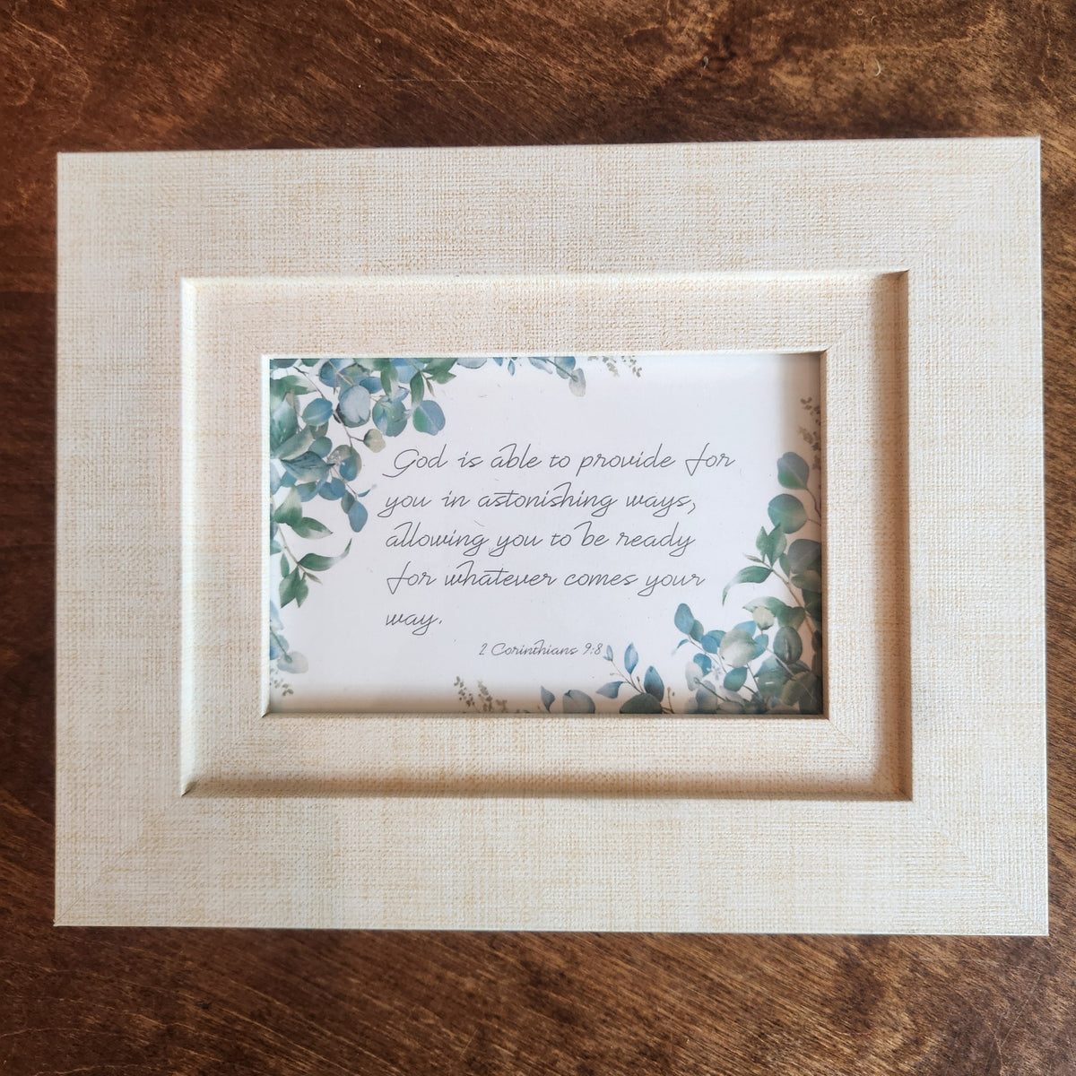 Framed Print - 2 Corinthians 9:8 - 6x4