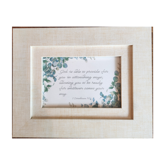 Framed Print - 2 Corinthians 9:8 - 6x4