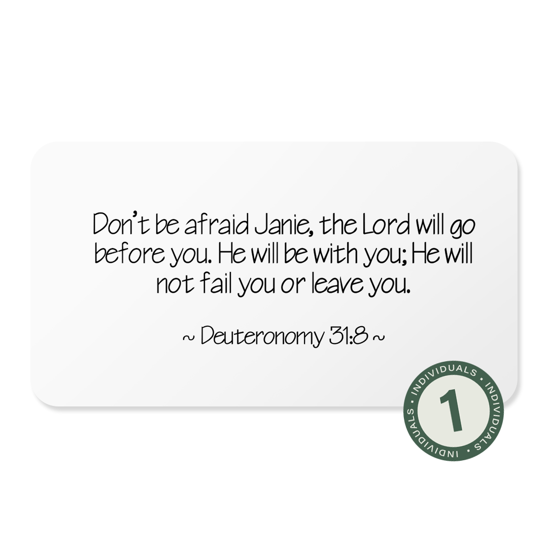 Be Strong and Courageous (For Individuals)