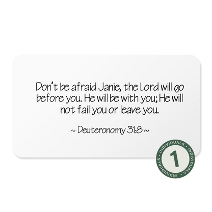 Be Strong and Courageous (For Individuals)