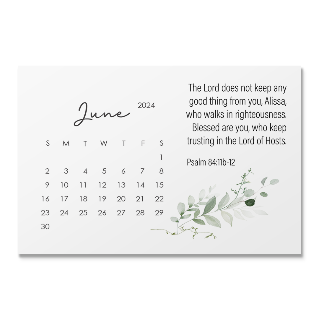 Calendar - Trust in His Faithfulness