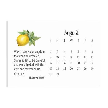 Behold! A Year Living in AWE of GOD - 2026 Calendar