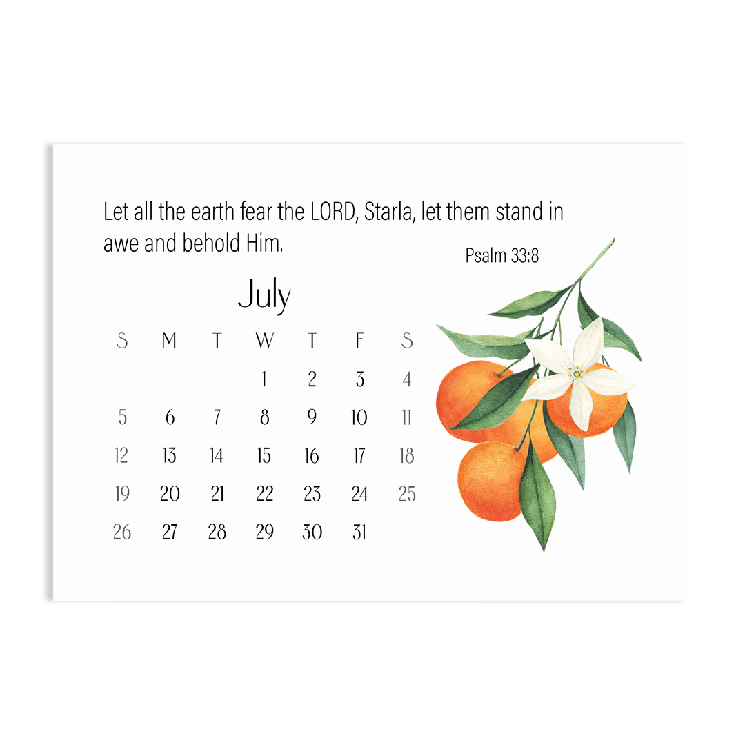 Behold! A Year Living in AWE of GOD - 2026 Calendar