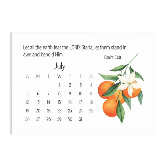 Behold! A Year Living in AWE of GOD - 2026 Calendar