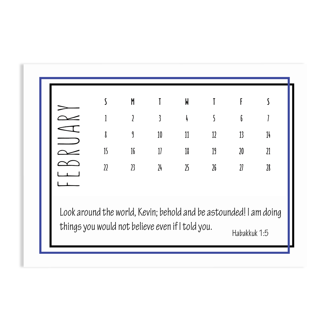 Behold! A Year Living in AWE of GOD - 2026 Calendar