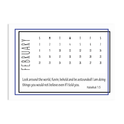 Behold! A Year Living in AWE of GOD - 2026 Calendar