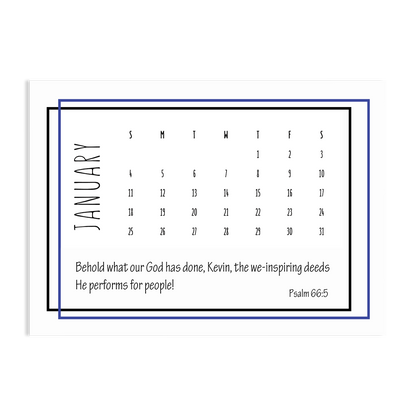 Behold! A Year Living in AWE of GOD - 2026 Calendar