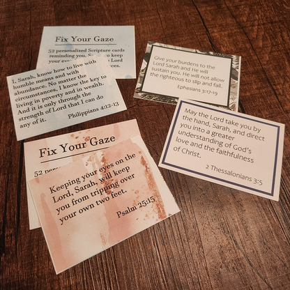 Fix Your Gaze - 52 Card Set (For Individuals)