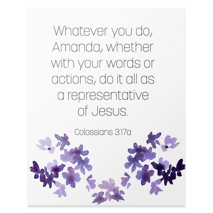 Colossians 3:17a - Print