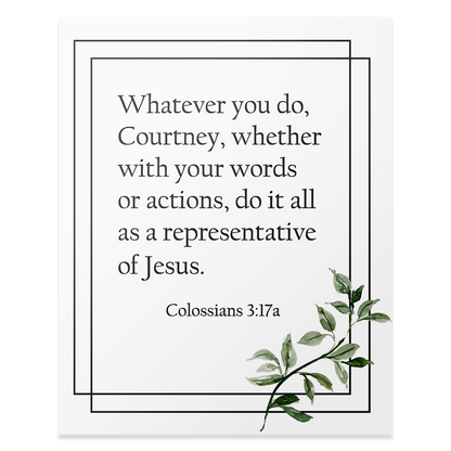 Colossians 3:17a - Print