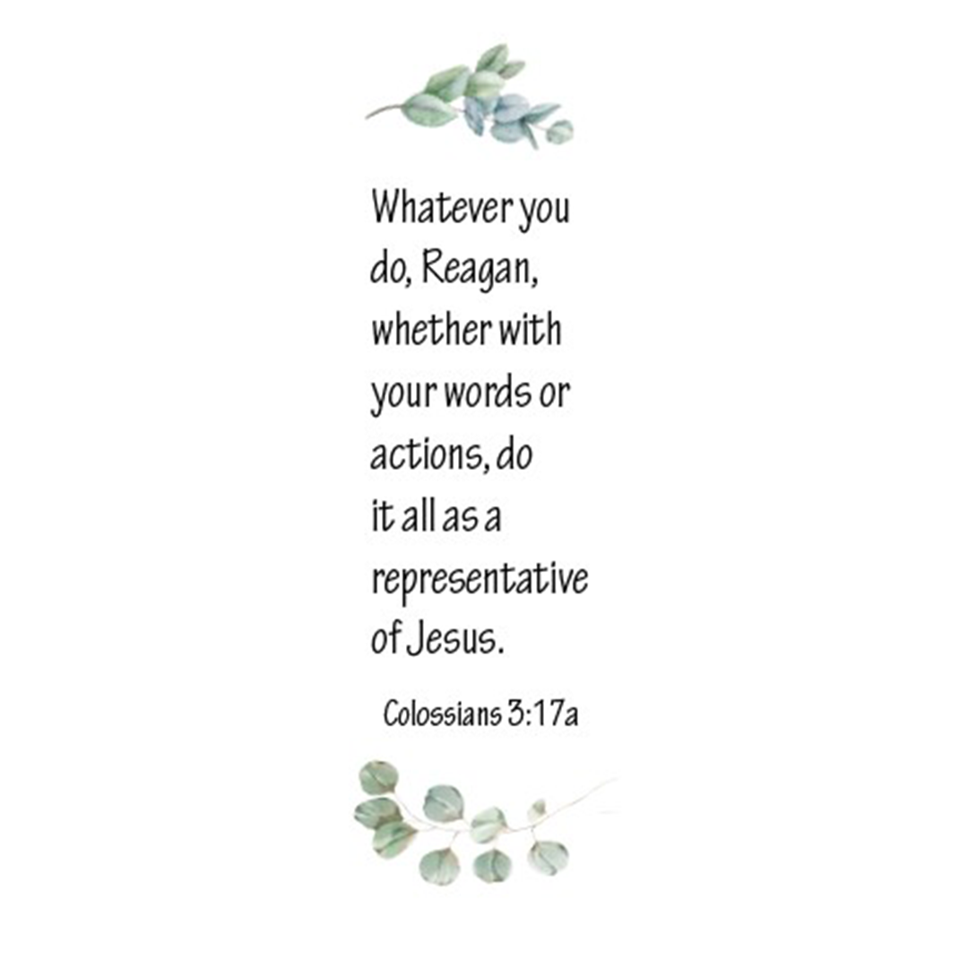 Colossians 3:17a Bookmarks (Set of 4)