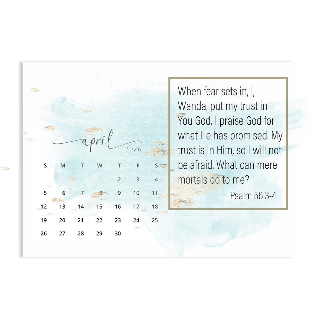 Trust in His Faithfulness - 2026 Calendar