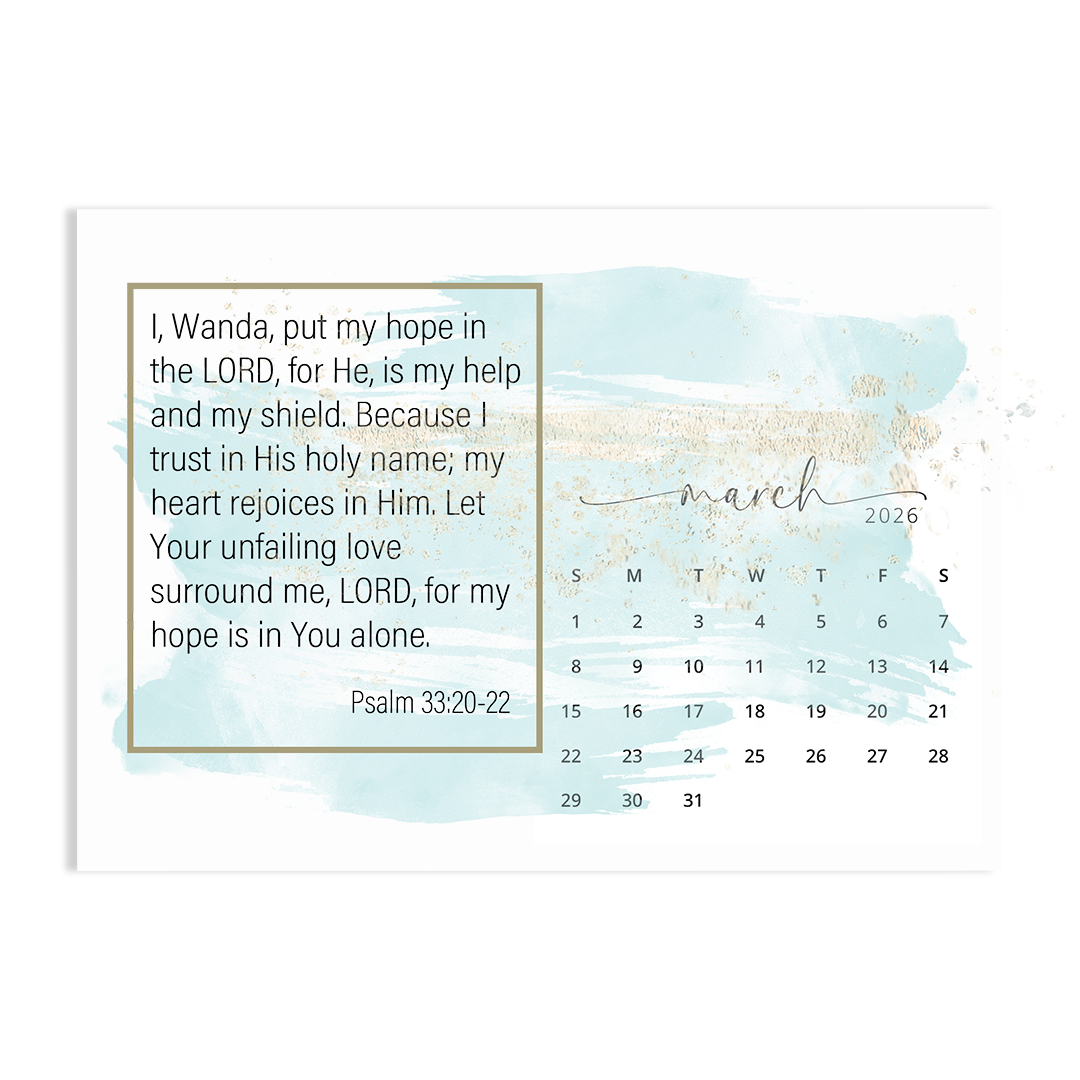 Trust in His Faithfulness - 2026 Calendar